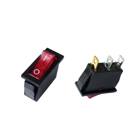 Electrice - Intrerupator simplu micro cu LED 16A 250V AC si 3 pini