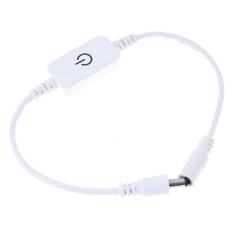 Controller banda LED - Întrerupător TOUCH atingere 12V/3A montaj pe fir mufă mamă/tată CB 5.5x2.1 mm – IoElectronice.ro