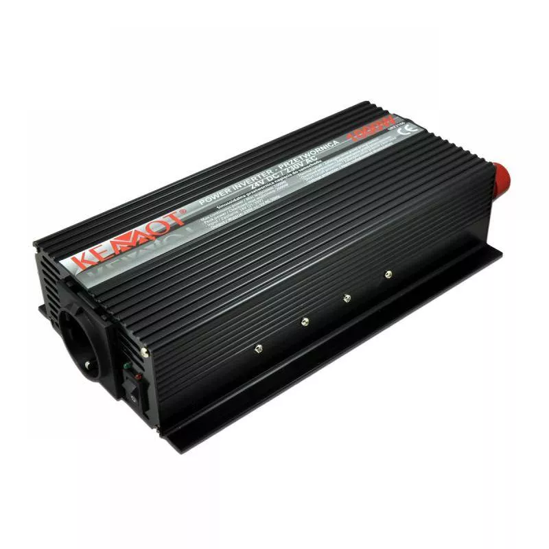 Invertoare auto - Invertor 24V-230V 1000W - Putere Maxima pentru Motoare și Aparate Sensibile, Sinus Pur și Siguranță Garantată