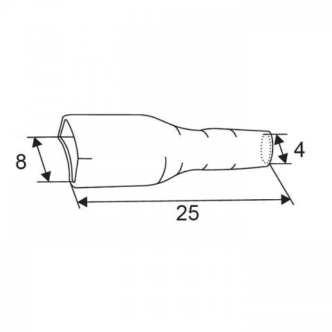 Izolație papuc transparent 25mm pentru papuci de 6.3mm AC/DC OEM, protector cablu, 24 luni garanție. [1]