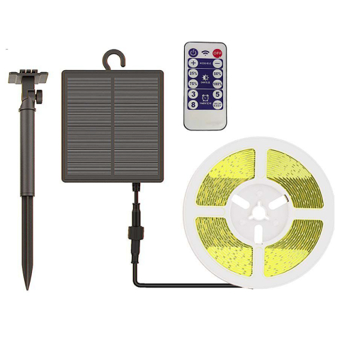 Iluminat festiv - Kit banda LED 3000K încărcare solară IP67 V-tac SKU-23044 – IoElectronice.ro