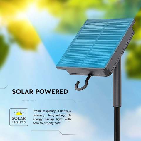 Kit bandă LED 3000K solară IP67 V-tac 5m alb cald SKU-23044, 24 luni garanție persoane fizice [6]