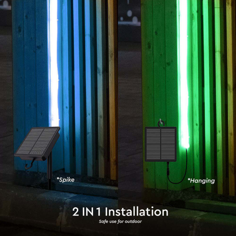 Kit bandă LED RGB solară 5m IP67 V-TAC SKU-23046 cu iluminare eficientă și garanție 24 luni persoane fizice [7]