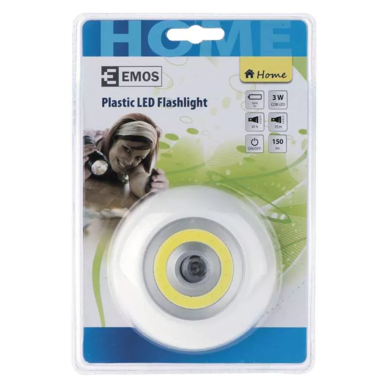 Lanterna LED COB 3W 15m, 3x AAA, compactă, rezistentă, iluminare puternică până la 150 lm, ideală pentru urgențe [3]
