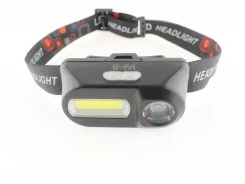 Lanterne-lampi - Lanterna frontală LED 180lm 100m acumulator 18650 Well neagră, tip alb rece, 24 luni garanție persoane fizice