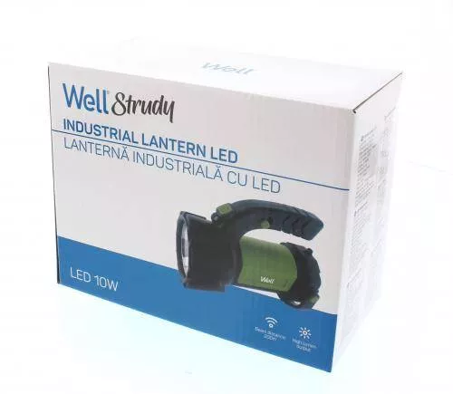 Lanterna industrială LED 350lm 200m Well negru, tip lumină alb rece, 24 luni garanție persoane fizice [2]