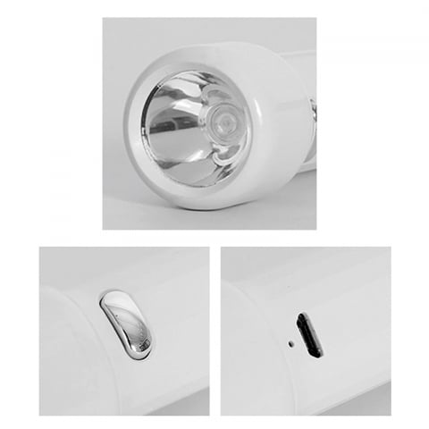 Lanterna LED 2W cu acumulator 3.7V, încărcare microUSB, până la 10 ore, perfectă pentru interior și exterior [2]
