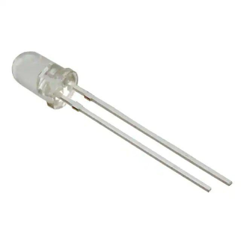 Led-uri - LED Albastru 3mm 1560-2180mcd 30° pentru 12V, Lentilă convexă, OPTOSUPPLY, Montare THT