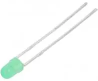 Led-uri - LED 3mm verde 12V 8-20mcd 60° parte frontală convex KINGBRIGHT ELECTRONIC L-934GD-12V – IoElectronice.ro