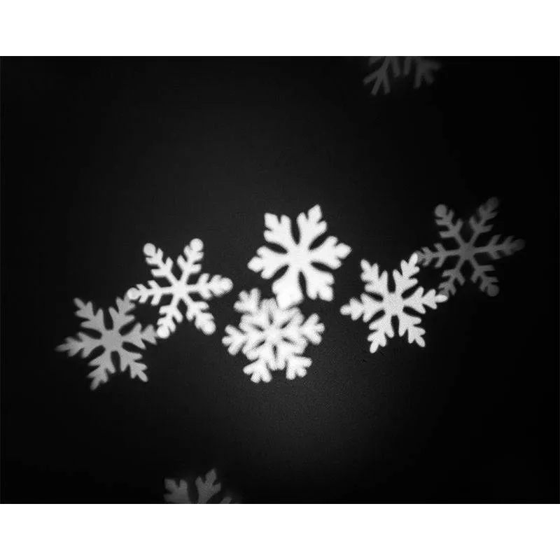 LED proiector festiv fulgi de zăpadă Vipow 4W multicolore 220-240V AC negru 24 luni garanție [1]