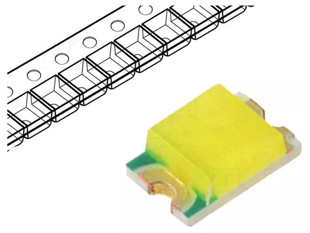 Led-uri - LED SMD 0805 alb rece 1000-1400mcd 6500K 20mA 2.8-3.4V