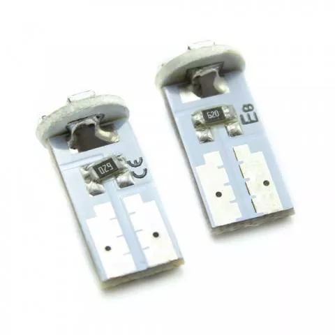 LED SMD T10 12V 42lm alb rece CLD011 Carguard set 2 buc, soclu W2.1x9.5D, putere 0.6W, 6000K, garanție 24 luni [1]