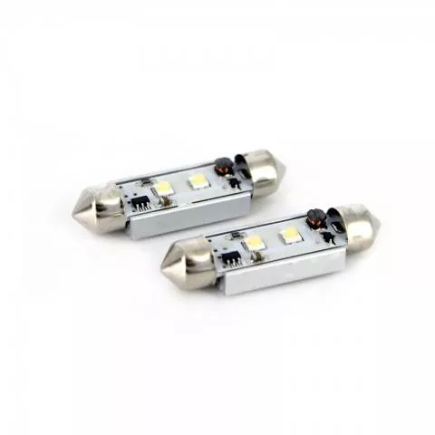 Set 2 Becuri LED Sofit CAN-Bus Cree Chip 41mm pentru Număr de Înmatriculare, 12V, Carguard [1]