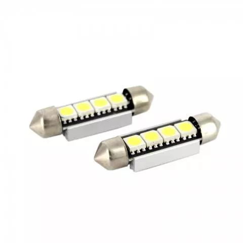 Becuri auto - LED Sofit 41mm CANBUS Plafonieră număr de înmatriculare CAN108 12V set 2buc Carguard – IoElectronice.ro