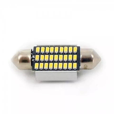LED Sofit Canbus 36mm 12V 2.5W 189lm alb rece Carguard set 2buc, soclu SV-8.5, temperatura culoare 6000K [1]