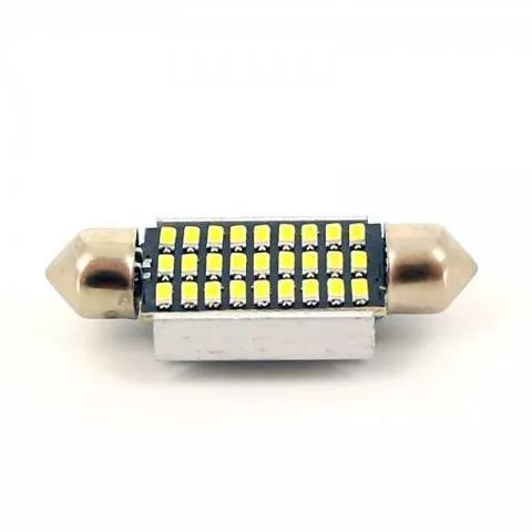 LED Sofit Canbus 39mm 12V 2.5W 189lm alb rece Carguard set 2buc pentru plafoniera număr de înmatriculare [1]