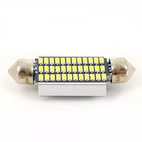 LED Sofit Canbus 41mm 12V 3W 252lm alb rece Carguard set 2 buc pentru plafoniera număr de înmatriculare [1]