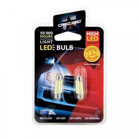 LED Sofit Plafoniera 36mm 12V 1.5W 189lm Alb rece CLD023 Carguard set 2buc [1]
