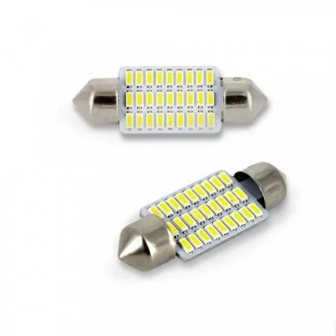 Becuri auto - LED Sofit Plafonieră număr 36mm 12V 1.5W 189lm set 2buc CLD023 Carguard – IoElectronice.ro