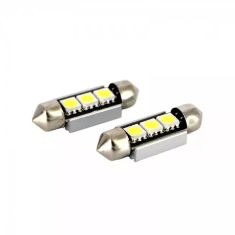 Becuri auto - LED Sofit Plafonieră Număr de Înmatriculare 36mm CANBus CAN106 12V Set 2buc Carguard – IoElectronice.ro