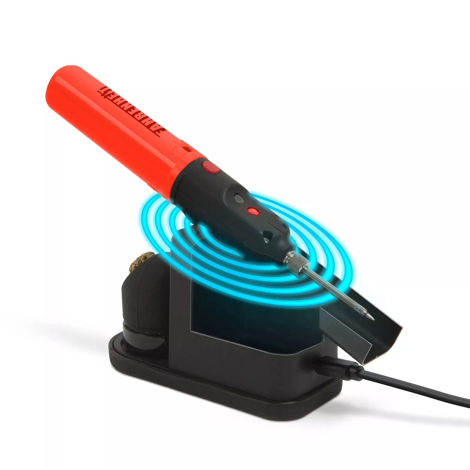 Letcon-statii de lipit - Letcon de lipit cu acumulator încărcare fără fir Qi + burete de curățire – IoElectronice.ro