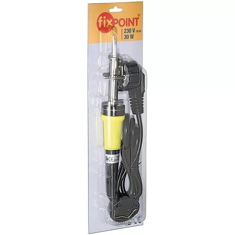 Letcon de lipit FixPoint 30W 230VAC cu stand, ciocan de lipit pentru proiecte electronice. [1]