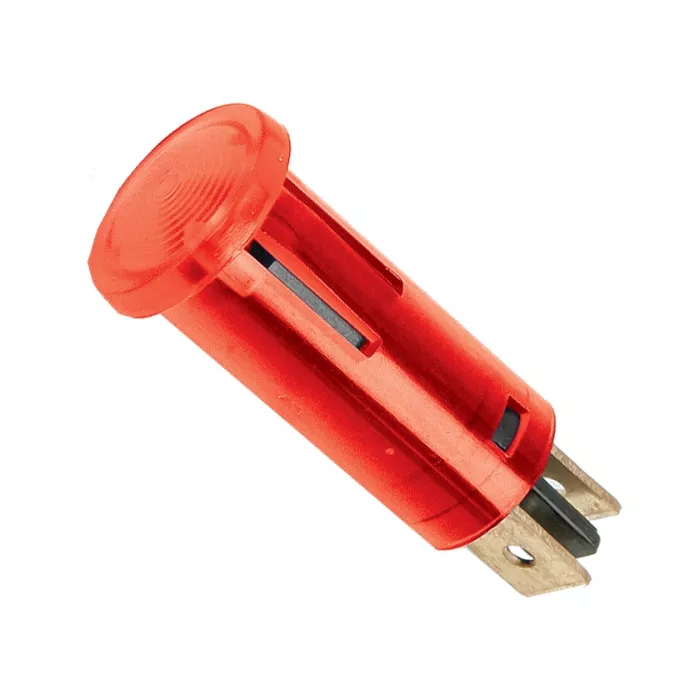 Electrice - Lumina semnal 230V lumina roșie LED 39x12 mm terminal 6.3mm 07920PI – IoElectronice.ro