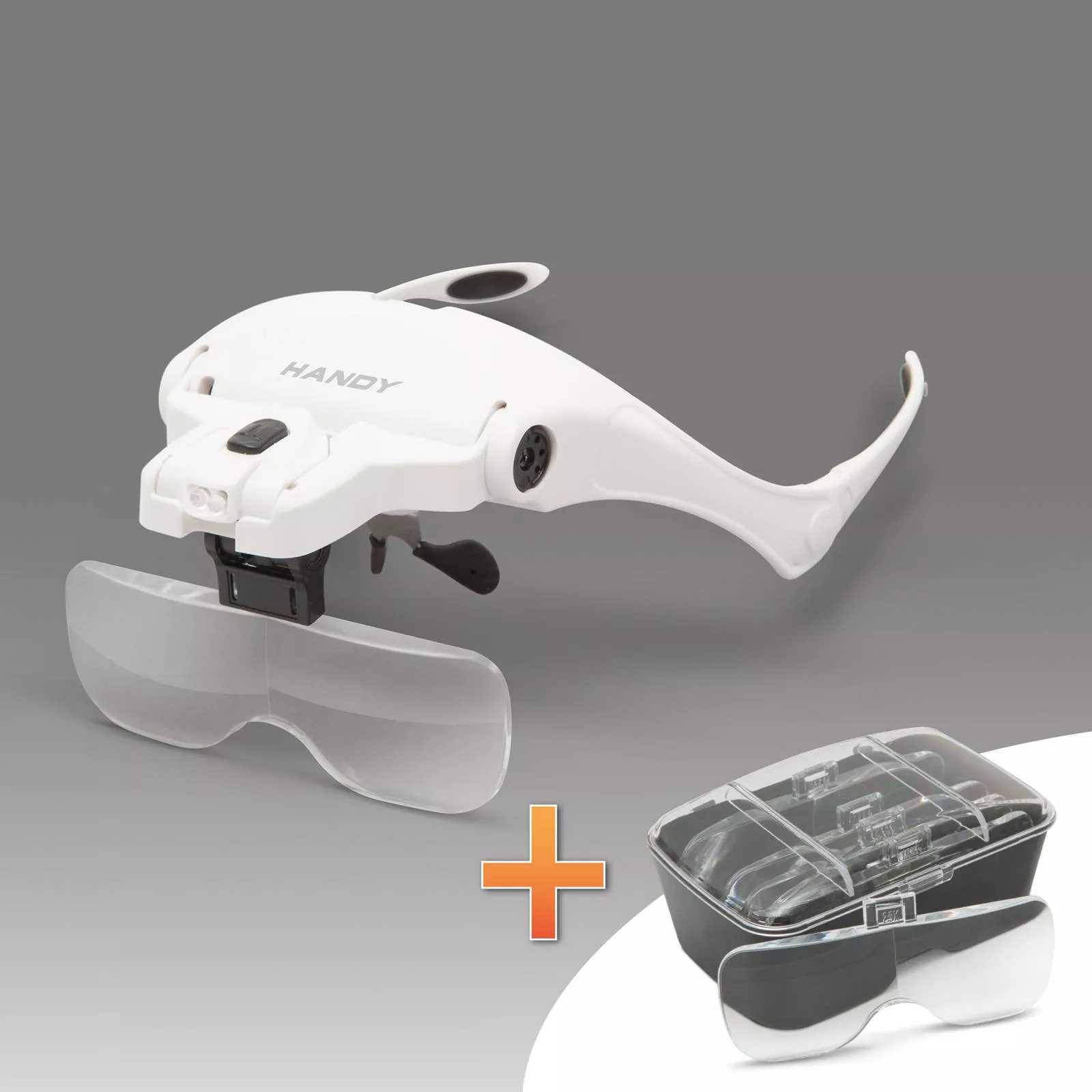 Lupa de cap cu iluminare LED + Lentilă dublă HANDY – IoElectronice.ro [2]