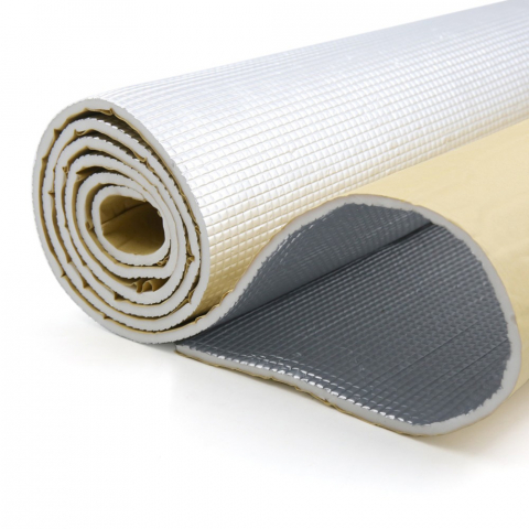 Material insonorizant auto cu strat din aluminiu, 100x100cm, autoadeziv, izolare fonică și termică eficientă [1]