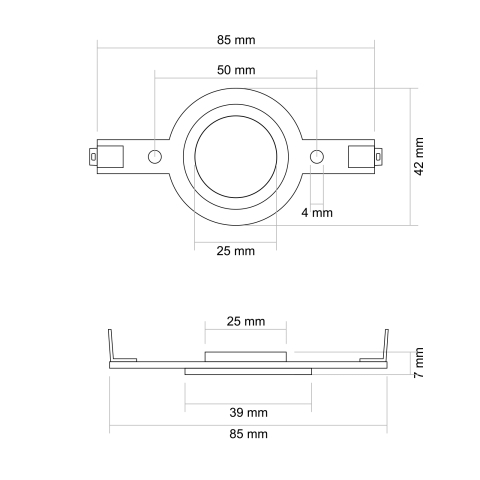 Membrana rezervă diafragma Tweeter Profesional M'N'C 33513 33514 33593 50mm 8Ω 2.5W [1]