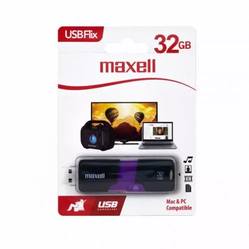 Memorie flash Maxell Flix 32GB USB 2.0 negru [2]