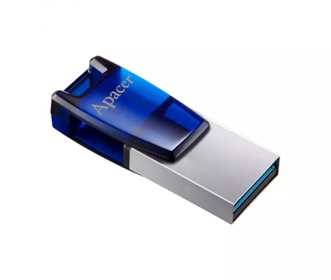 Memorie USB 3.1 OTG 64GB Apacer, Albastru, Rapid și Compatibil cu Windows, Mac și Android [1]
