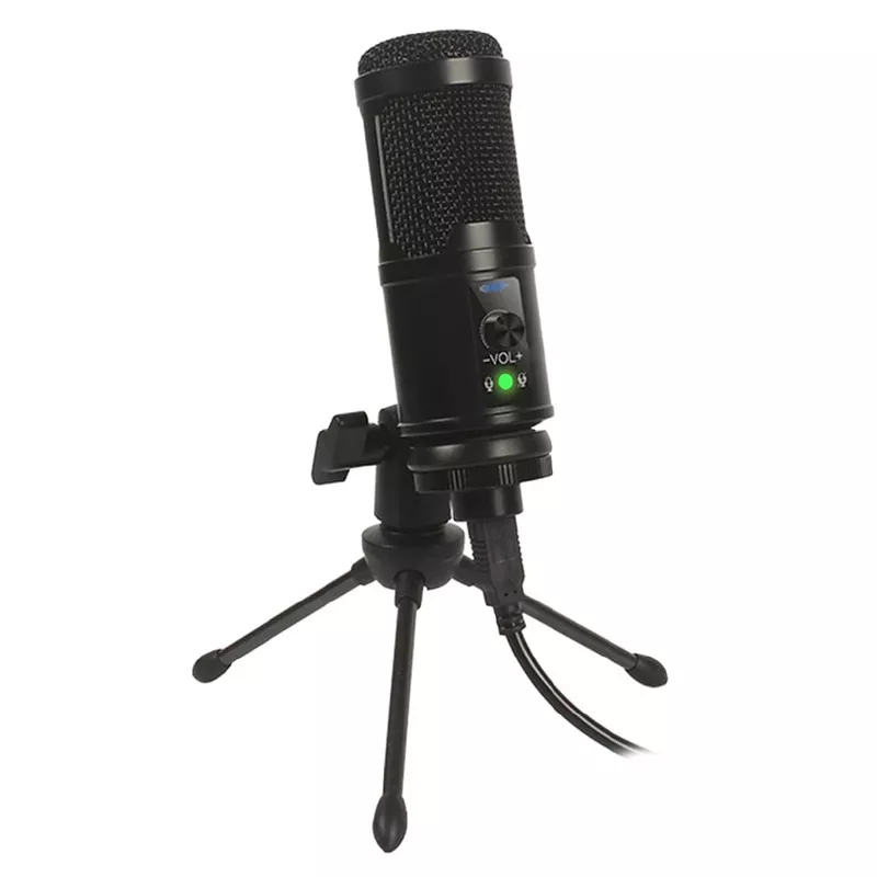Microfon cardioid gaming VARR VGMTB2 cu fir, conector USB A, lungime 1.5 m, culoare neagră [1]