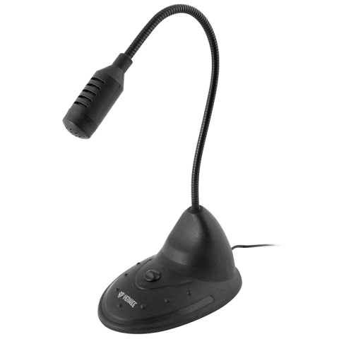 Audio-video - Microfon flexibil PC Jack 3.5 mm comutator ON/OFF YENKEE YMC1011BK – IoElectronice.ro