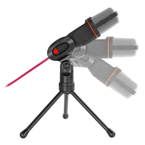 Microfon gaming VGMM VARR cu trepied negru, tip condenser, lungime cablu 2m, compatibil PC și console. [1]