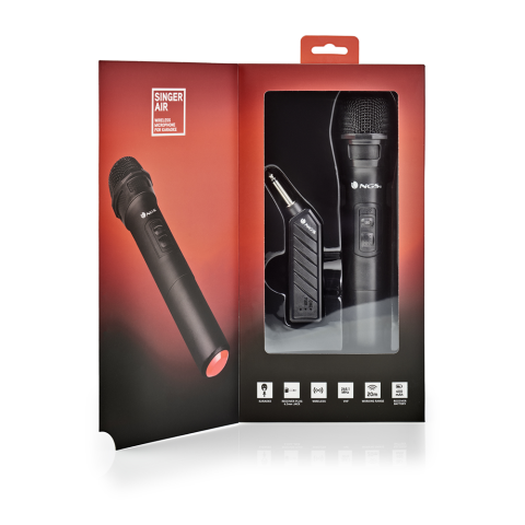 Microfon wireless unidirectional VHF NGS Jack 6.3 mm mono, culoare neagră, 24 luni garanție persoane fizice [4]
