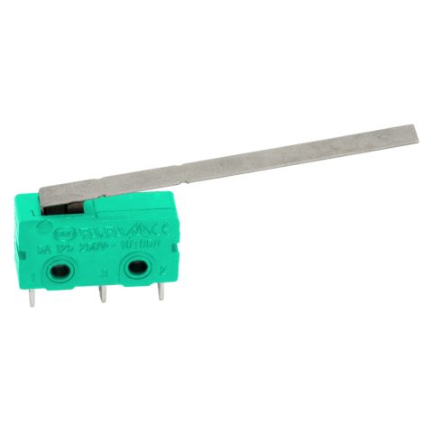 Intrerupatoare-Relee - Microinterupator 1 circuit 5 2A 250V ON-ON cu lamela 50mm 20x10x7mm – IoElectronice.ro