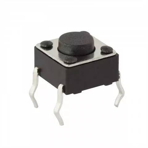 Electrice - Microintrerupator 1 circuit 0.05A 12VDC OFF-(ON) buton 2.5 mm fara retinere - IoElectronice.ro