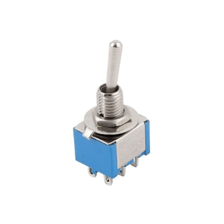 Electrice - Microintrerupator basculant cu 3 pozitii, 6 pini si 6A 125V AC