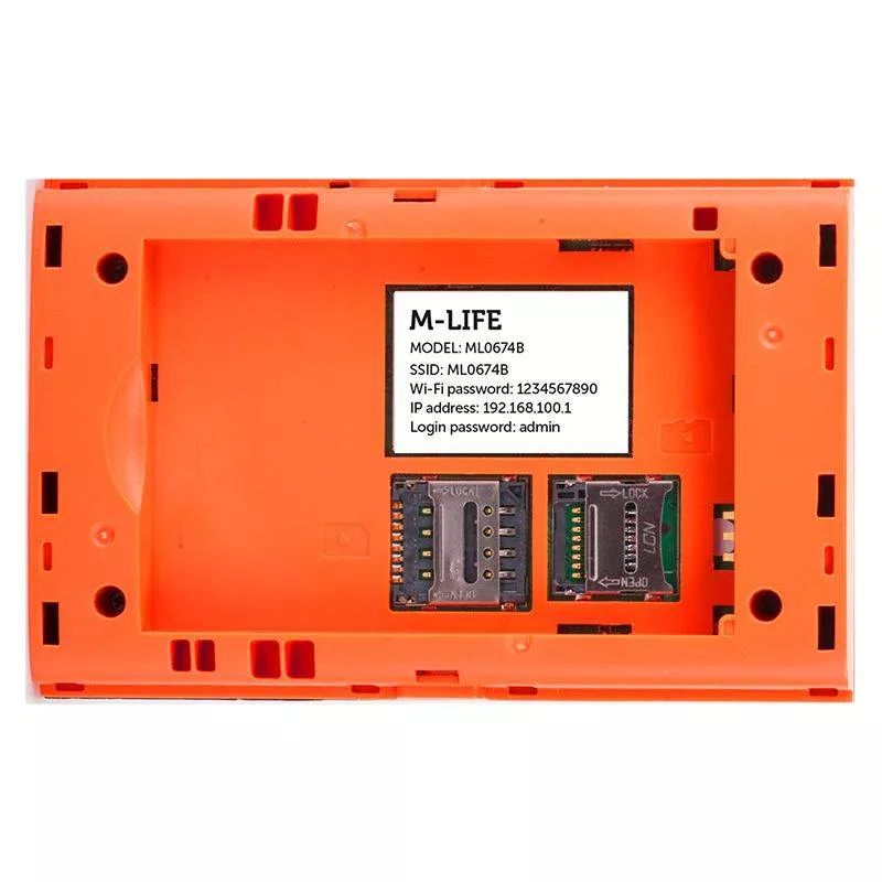 Router 4G LTE M-LIFE cu WiFi, display LCD, până la 10 utilizatori, baterie 1800mAh, port microSD și securitate avansată [1]