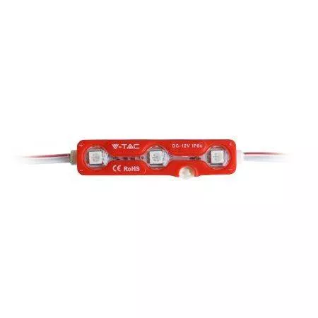 Led-uri - Modul 3 LED-uri SMD5050 roșu IP67 V-TAC – IoElectronice.ro