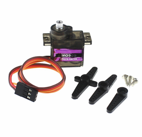 Modul nano micro servo motor MG90 9g, 180° rotație, brand OEM, ideal pentru proiecte de robotică. [1]