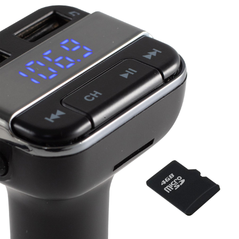 Modulator FM 5in1 cu Difuzor Bluetooth, Încărcător Rapid USB, Voltmetru Auto și Microfon Profesional [1]