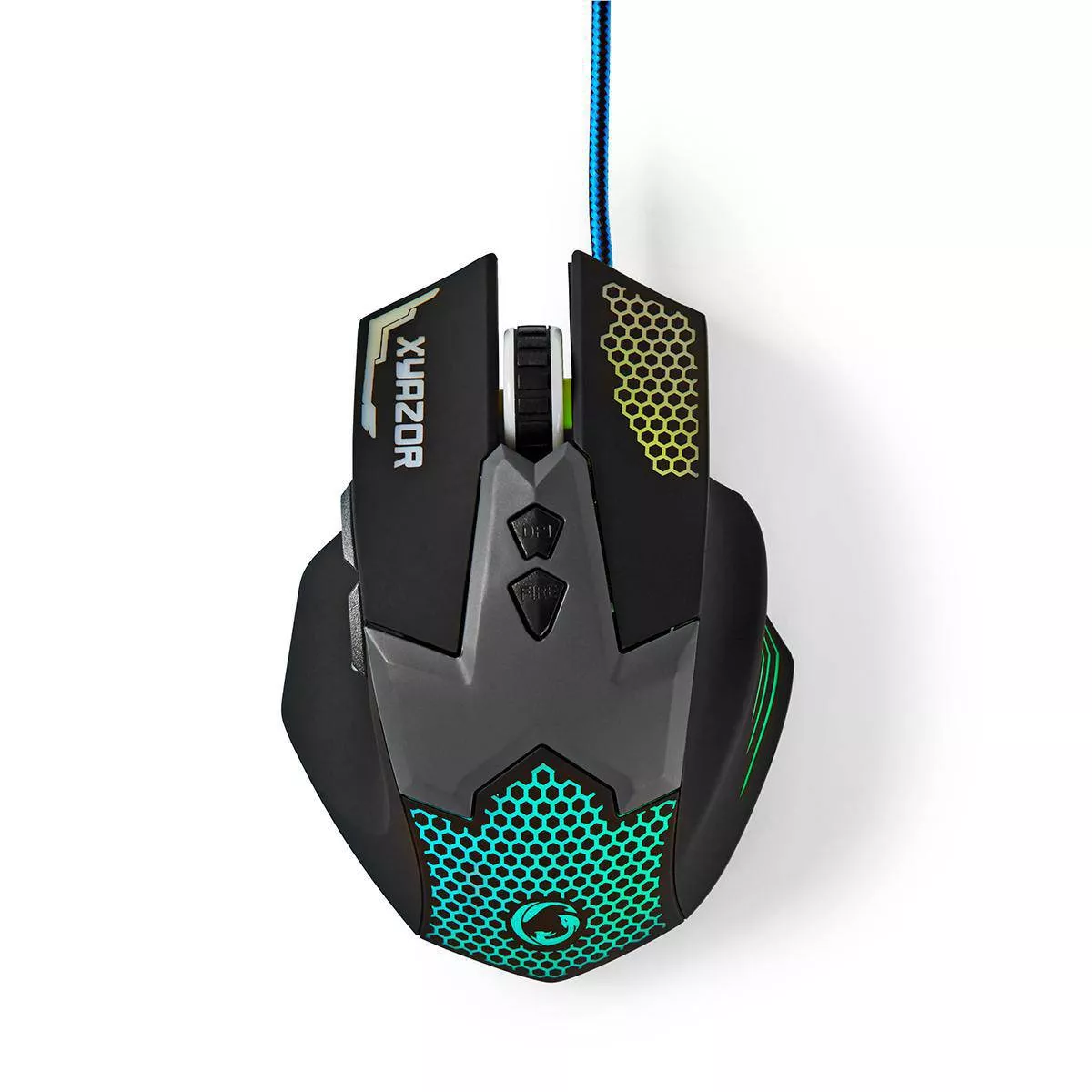 Mouse - Mouse Gaming cu fir iluminat 2400DPI 7 butoane Nedis – IoElectronice.ro