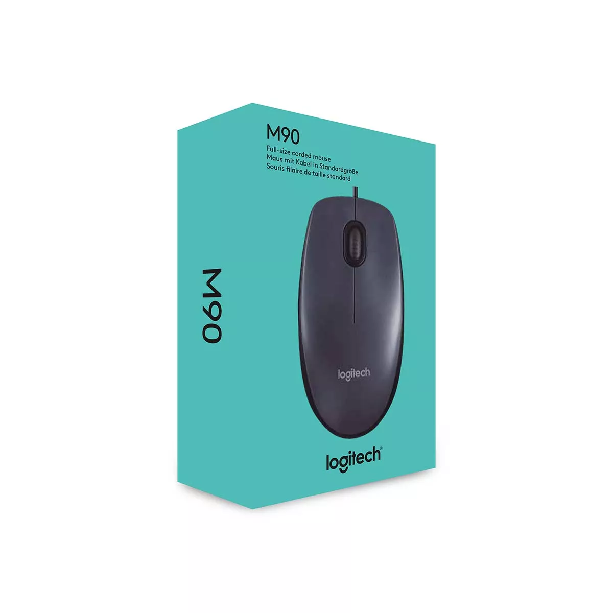Mouse Optic Logitech M90 USB, Rezoluție 1000 DPI, Culoare Negru, Conexiune USB, Ambalare în Cutie [2]