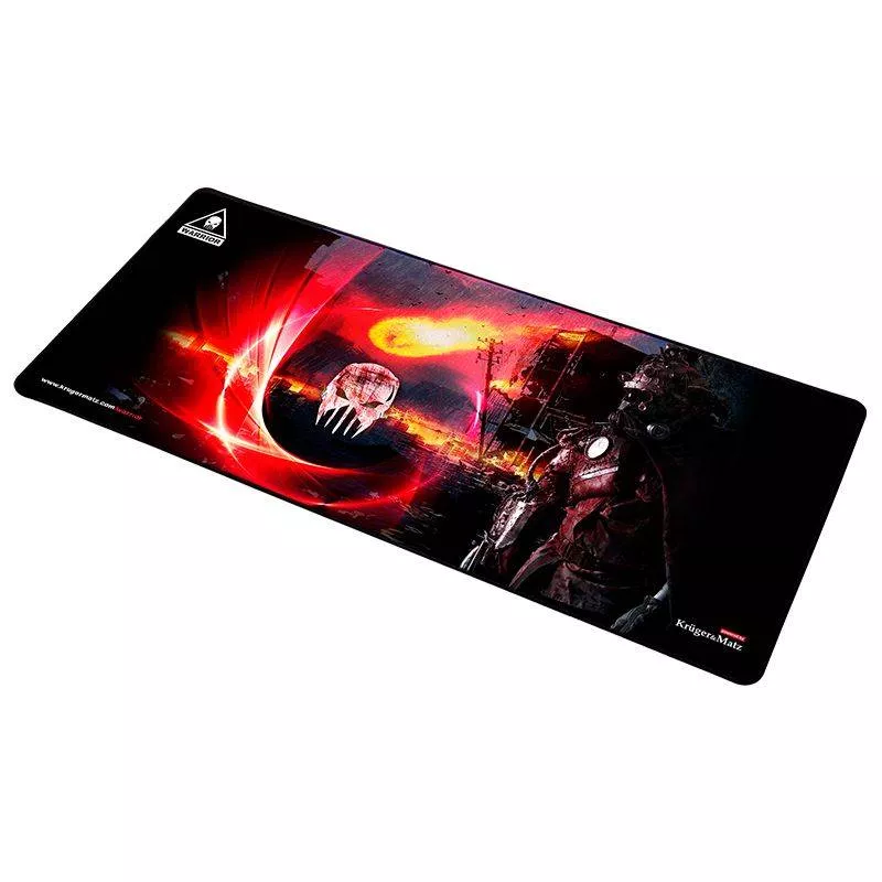 Computer-laptop - Mouse Pad și Keyboard Mat WARRIOR KRUGER&MATZ 890x400mm, Cauciuc Anti-Alunecare, Precizie și Libertate de Mișcare