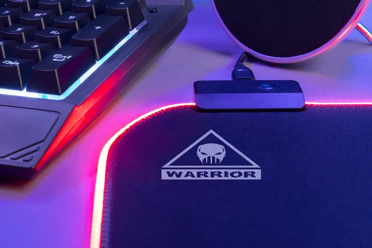 Mouse Pad GAMING Iluminat WARRIOR KM0766 - Confort, Stil și Performanță în Gaming [4]
