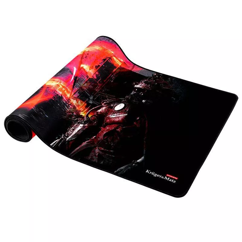 Mouse Pad și Keyboard Mat WARRIOR KRUGER&MATZ 890x400mm, Cauciuc Anti-Alunecare, Precizie și Libertate de Mișcare [2]