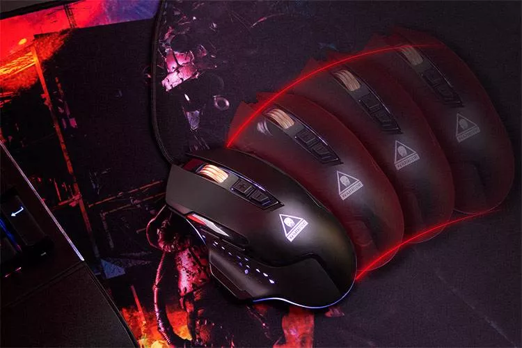 Mouse Pad și Keyboard Mat WARRIOR KRUGER&MATZ 890x400mm, Cauciuc Anti-Alunecare, Precizie și Libertate de Mișcare [4]