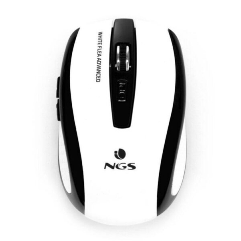 Mouse wireless Flea Advanced alb, 800/1600dpi, compact, pentru notebook-uri, USB nano, 2 butoane și scroll [1]